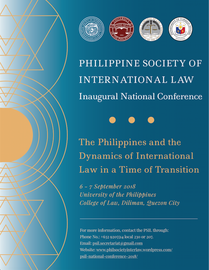 PH International Law Society Holds Inaugural Conference, Cites Relevance of International Law