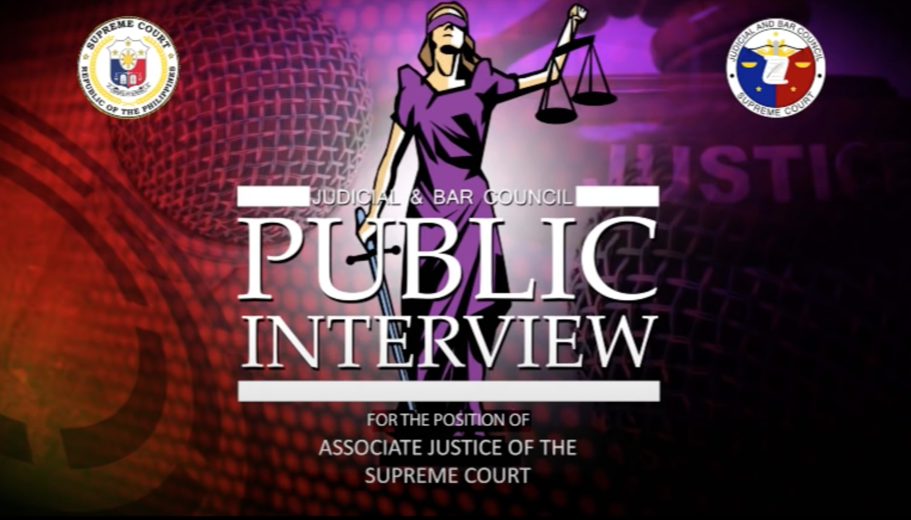 Solicitor General Florin T. Hilbay interviewed by the Judicial and Bar Council