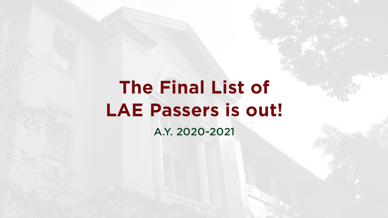 Final List of LAE Passers