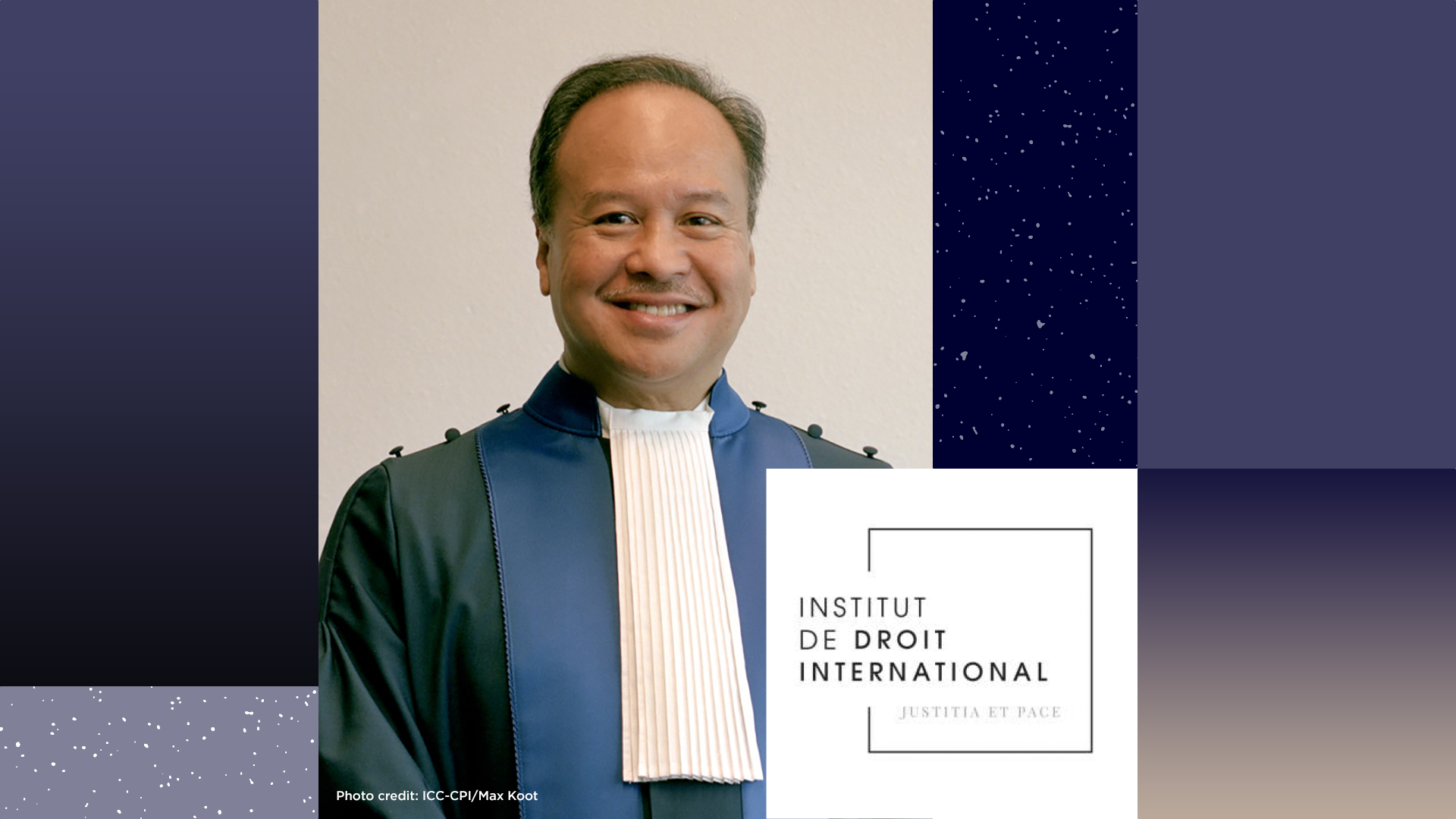 Judge Pangalangan is elected member of Institut de Droit International