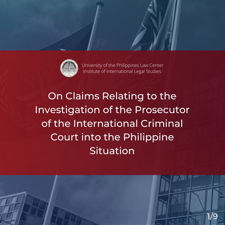 On Claims Relating To The Investigation Of The International Criminal ...