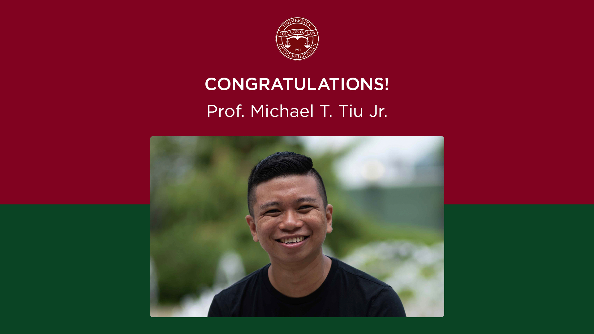 Assistant Prof. Mike Tiu wins Top 3 Prize in Private International Law Competition