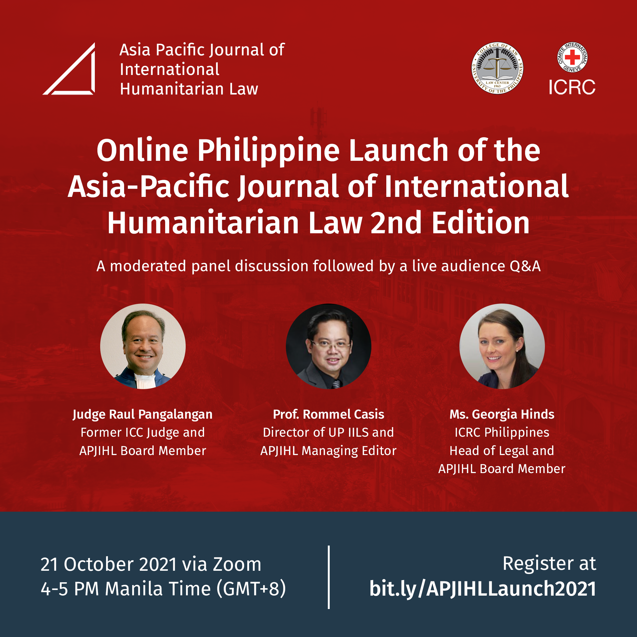 Online Philippine Launch of the Asia-Pacific Journal of International Humanitarian Law 2nd Edition