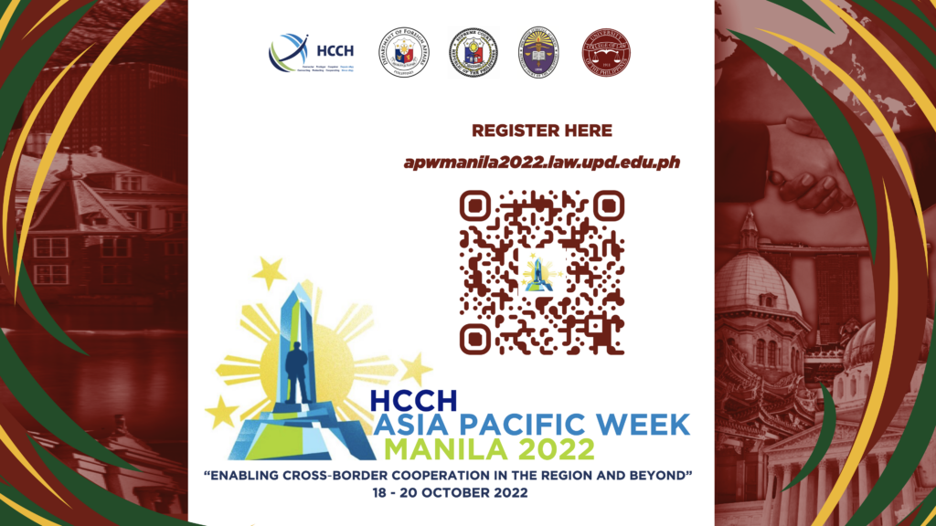 HCCH ASIA Pacific Week Manila 2022 Web Registration