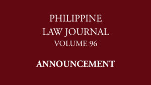 PLJ Vol 96 Student Editorial Board Examination