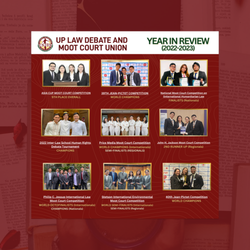 UP Law Debate and Moot Court Union Year In Review 2023
