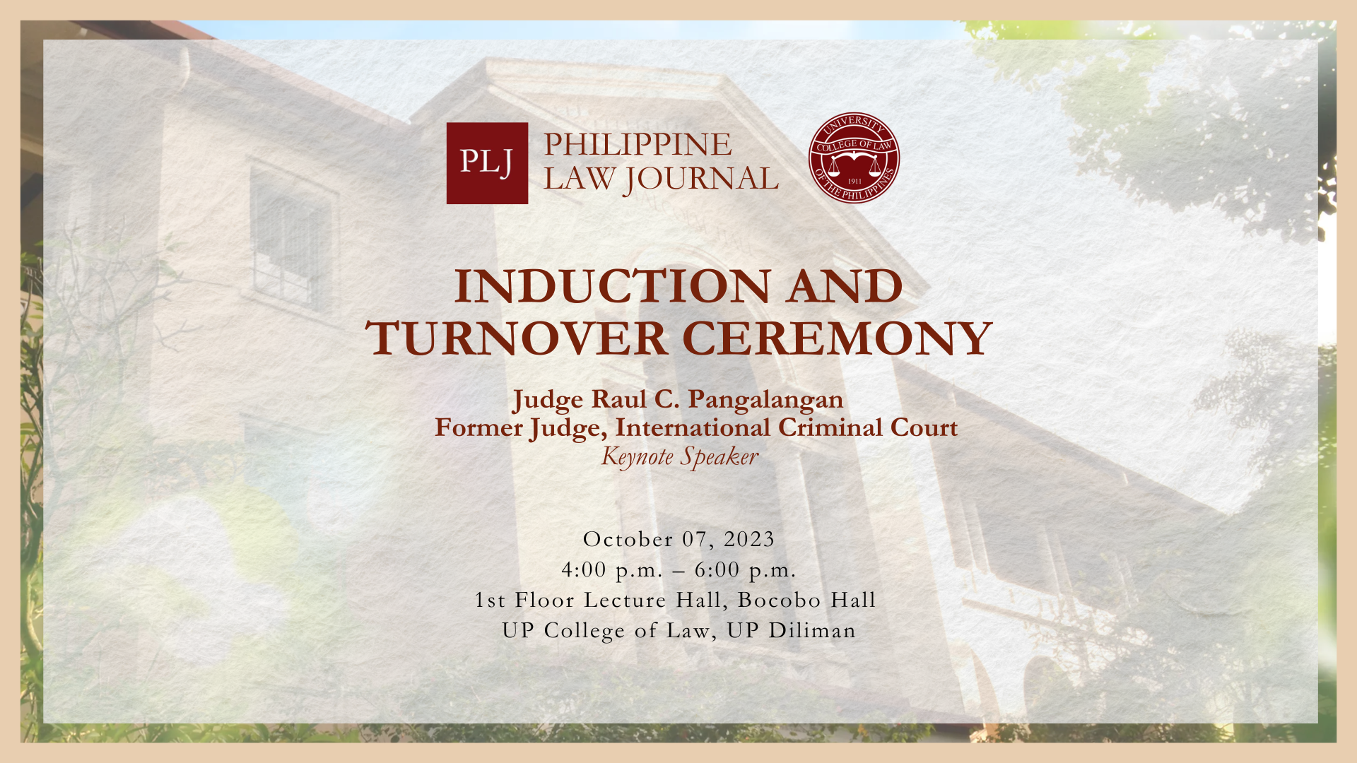 PLJ Vol 97 Induction and Turnover Ceremony