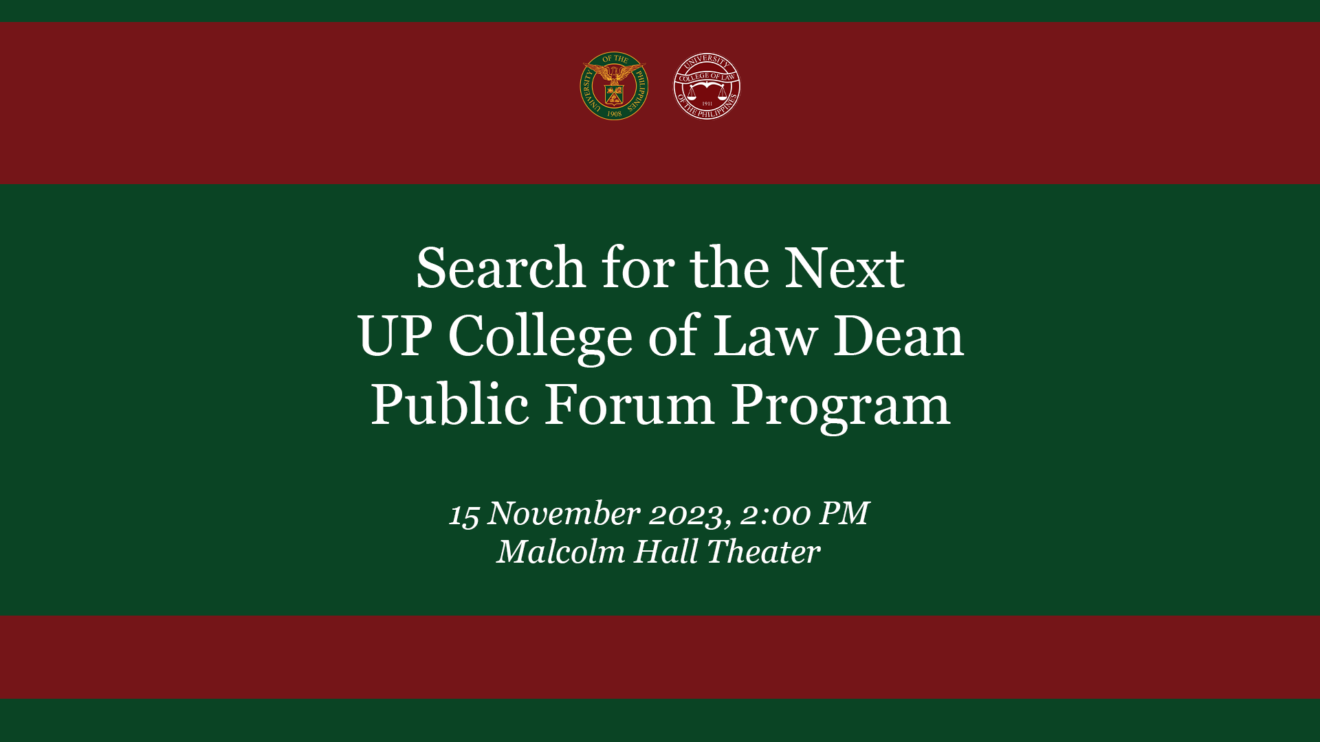 Search for the Next UP College of Law Dean