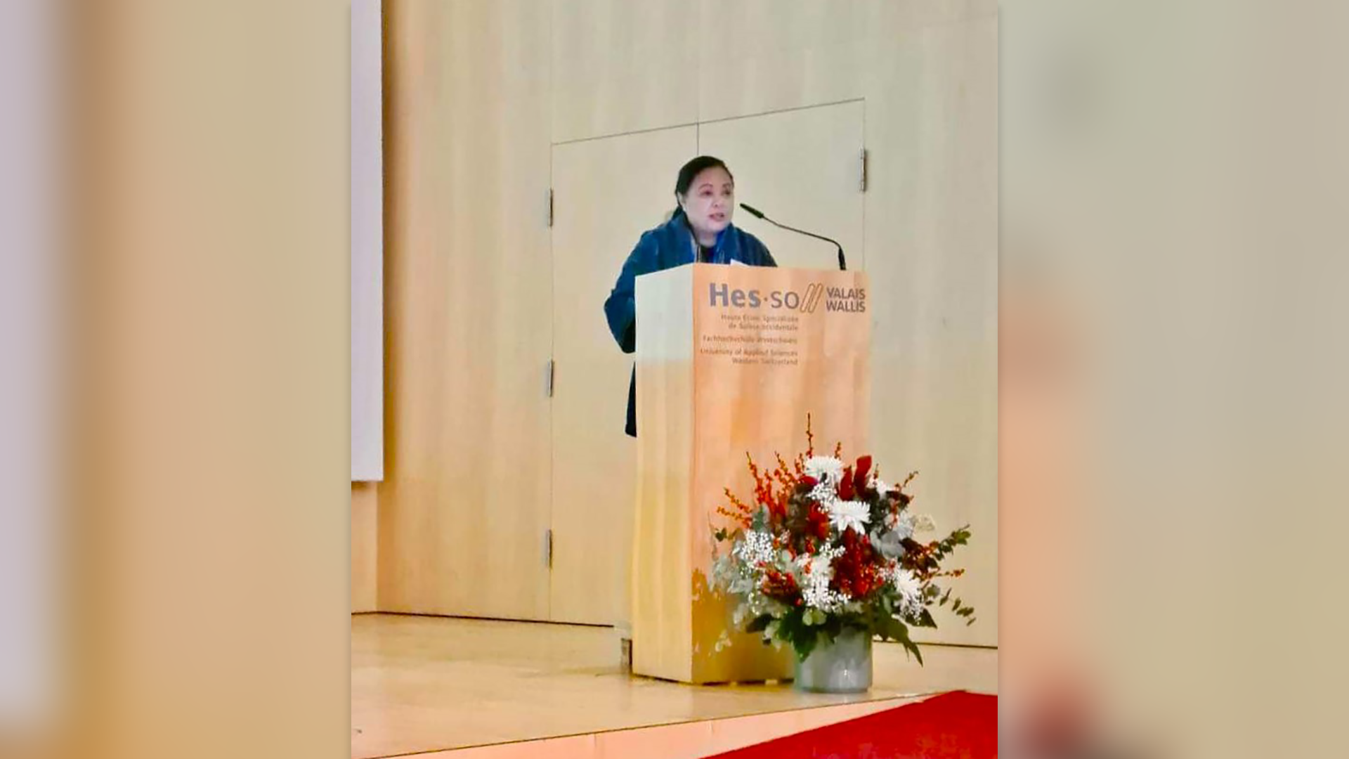Professor Aguiling-Pangalangan lectures at the 13th International Conference