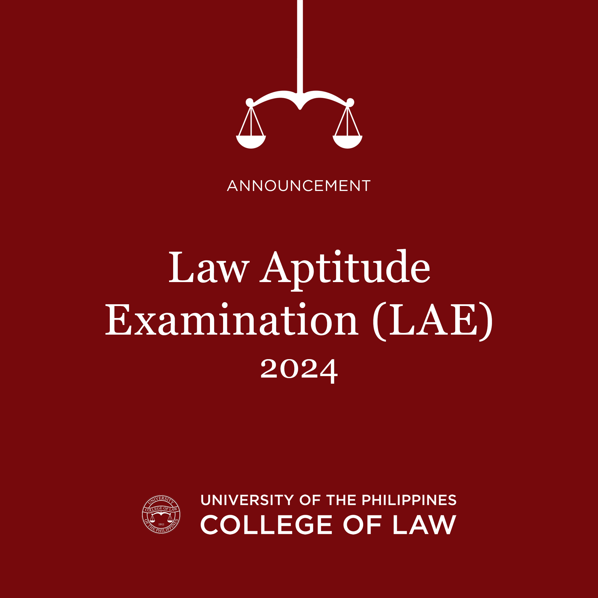 Law Aptitude Examination 2024 Announcement