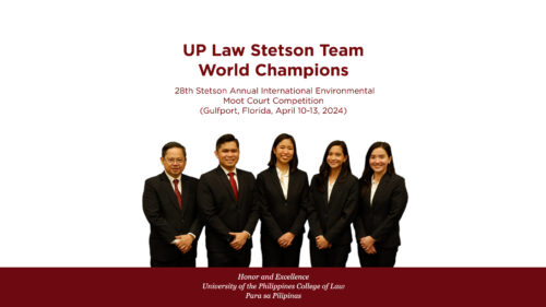 UP LAW Bags Championship at 2024 Stetson Annual International Environmental Moot Court Competition