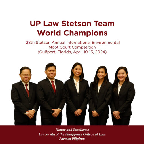UP LAW Bags Championship at 2024 Stetson Annual International Environmental Moot Court Competition