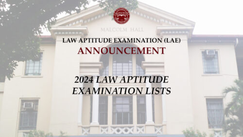 2024 Law Aptitude Examinations Lists