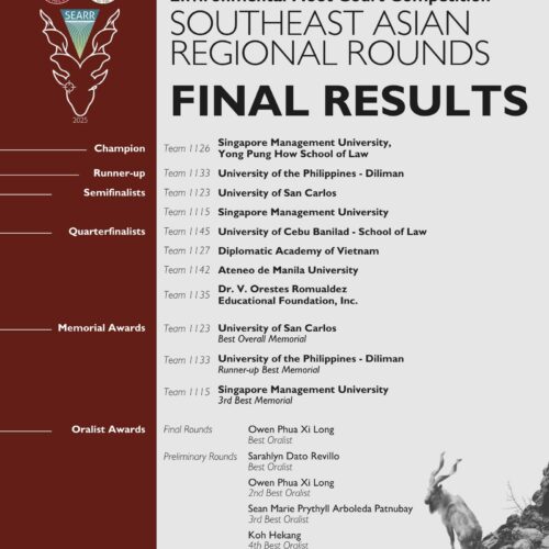 29th Stetson International Environmental Law Moot Court Competition (SEARR) 2024