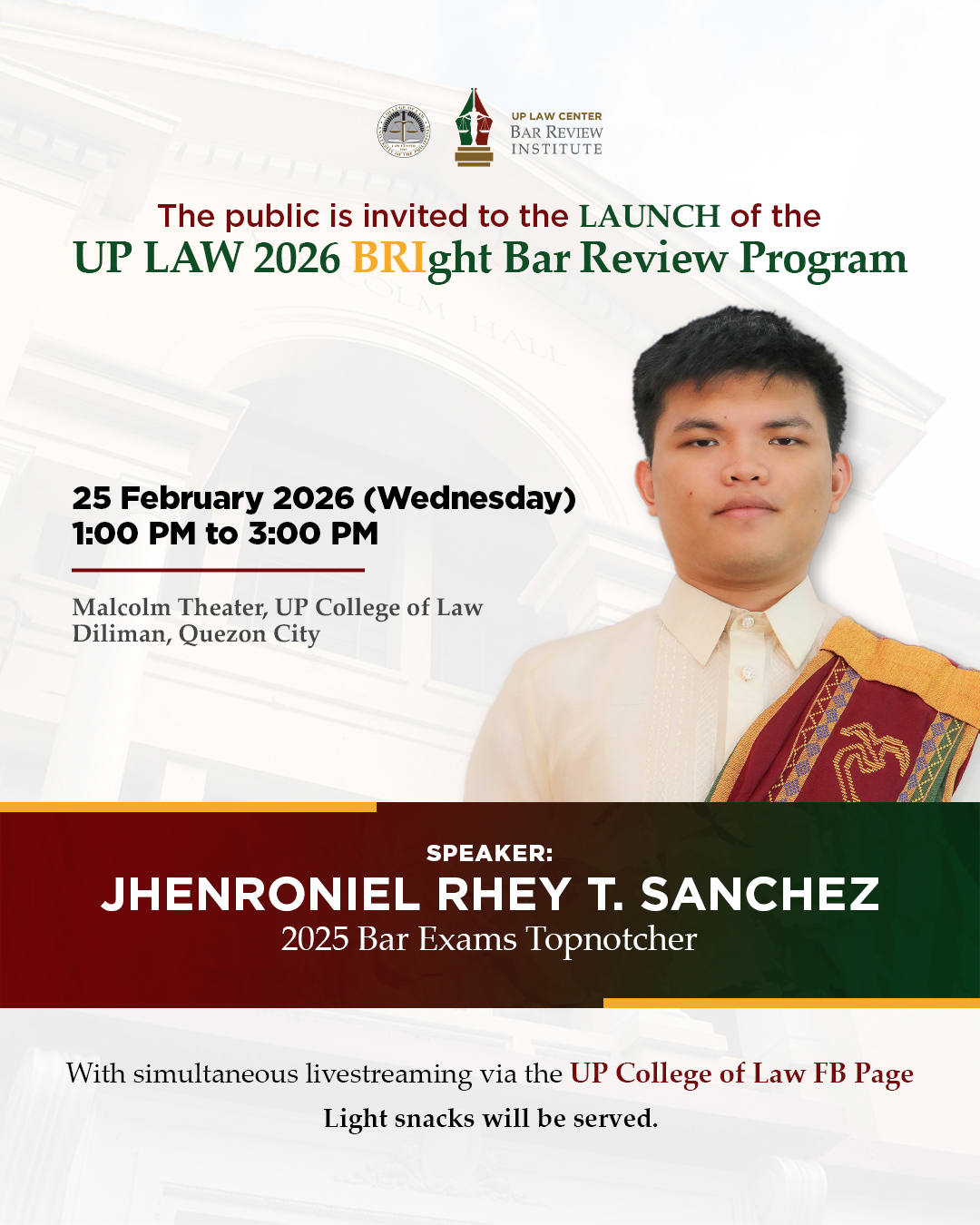 Launching of the UP Law 2026 BRIght Bar Review Program