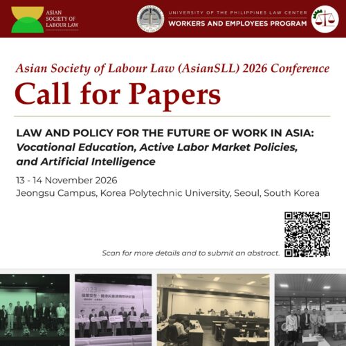 Call for Papers: Asian Society of Labour Law (AsianSLL) 2026 Conference