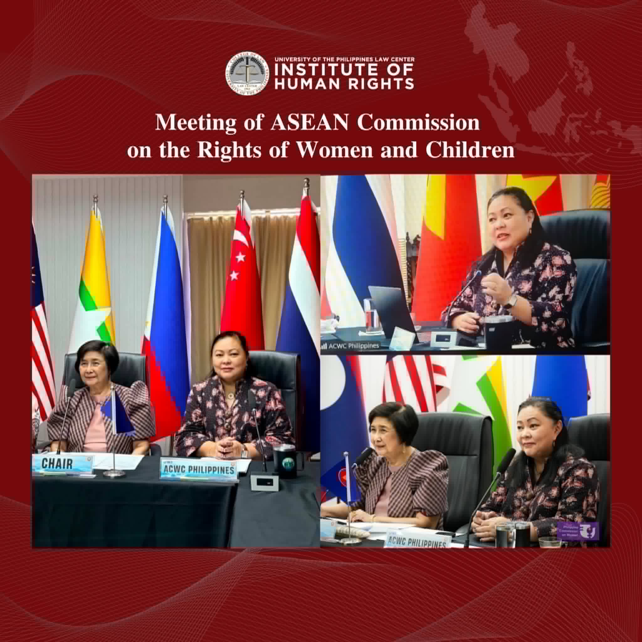 𝐌𝐞𝐞𝐭𝐢𝐧𝐠 𝐨𝐟 𝐀𝐒𝐄𝐀𝐍 𝐂𝐨𝐦𝐦𝐢𝐬𝐬𝐢𝐨𝐧 𝐨𝐧 𝐭𝐡𝐞 𝐑𝐢𝐠𝐡𝐭𝐬 𝐨𝐟 𝐖𝐨𝐦𝐞𝐧 𝐚𝐧𝐝 𝐂𝐡𝐢𝐥𝐝𝐫𝐞𝐧