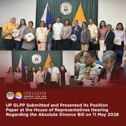 UP Gender Law and Policy Program submits position paper on Absolute Divorce bill