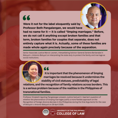 Oral Arguments before the Supreme Court for the case of Baluyot v. Baluyot held