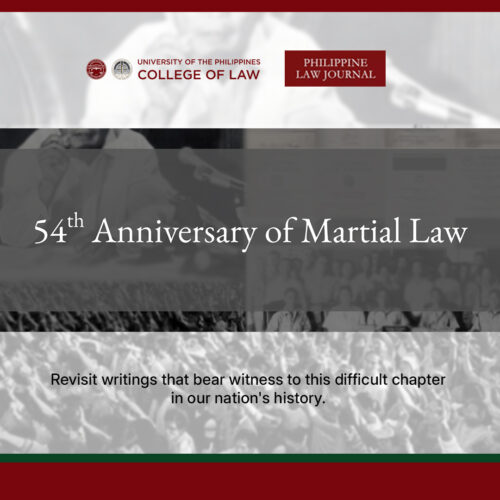 PLJ curates articles to mark the 54th anniversary of Martial Law