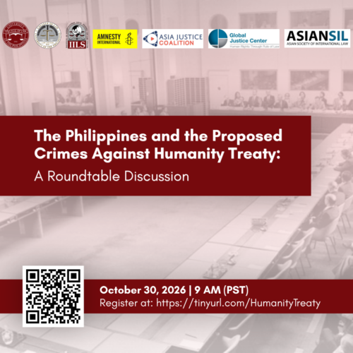 Forum: The Philippines and the Proposed Crimes Against Humanity Treaty: A Roundtable Discussion